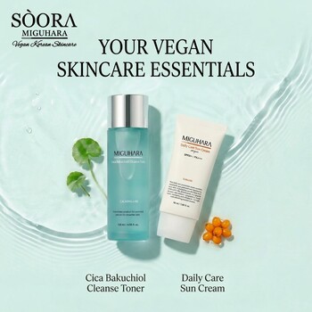 MIGUHARA  Daily Care Sun Cream +  Cica Bakuchiol Cleanse Toner 